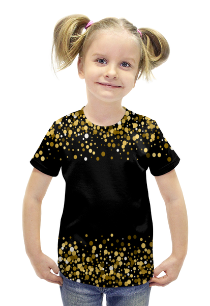 Заказать детскую футболку в Москве. Футболка с полной запечаткой для девочек Блестящий от THE_NISE  - готовые дизайны и нанесение принтов.