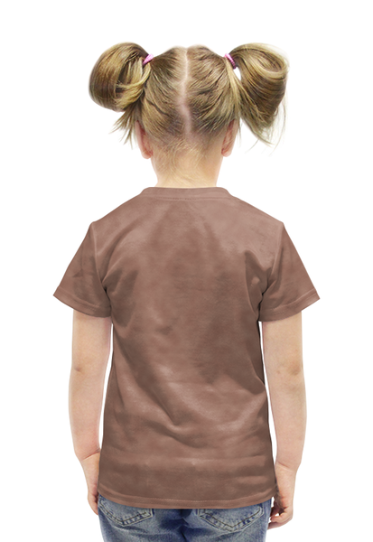 Заказать детскую футболку в Москве. Футболка с полной запечаткой для девочек Медведь от valezar - готовые дизайны и нанесение принтов.