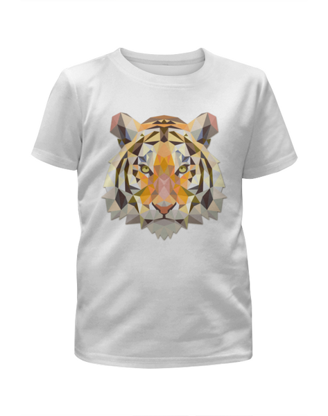 Заказать детскую футболку в Москве. Футболка с полной запечаткой для девочек Tiger от THE_NISE  - готовые дизайны и нанесение принтов.