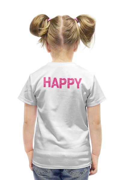 Заказать детскую футболку в Москве. Футболка с полной запечаткой для девочек Шарики от anomalica - готовые дизайны и нанесение принтов.