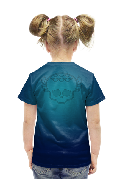 Заказать детскую футболку в Москве. Футболка с полной запечаткой для девочек LagoonaBlue от balden - готовые дизайны и нанесение принтов.