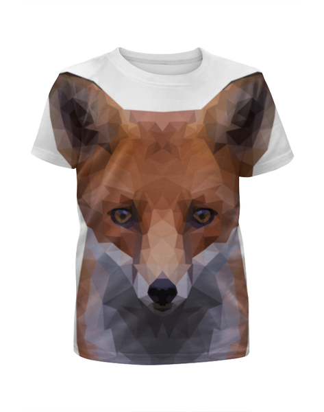 Заказать детскую футболку в Москве. Футболка с полной запечаткой для девочек FOX    от CoolDesign - готовые дизайны и нанесение принтов.