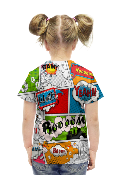 Заказать детскую футболку в Москве. Футболка с полной запечаткой для девочек Pop Art Still от THE_NISE  - готовые дизайны и нанесение принтов.