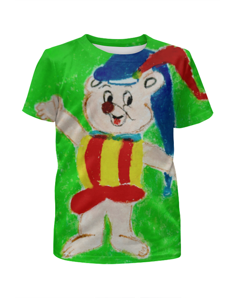 Заказать детскую футболку в Москве. Футболка с полной запечаткой для девочек Мишка от mrs-snit@yandex.ru - готовые дизайны и нанесение принтов.