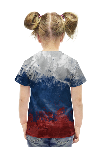 Заказать детскую футболку в Москве. Футболка с полной запечаткой для девочек Путин от denis01001 - готовые дизайны и нанесение принтов.