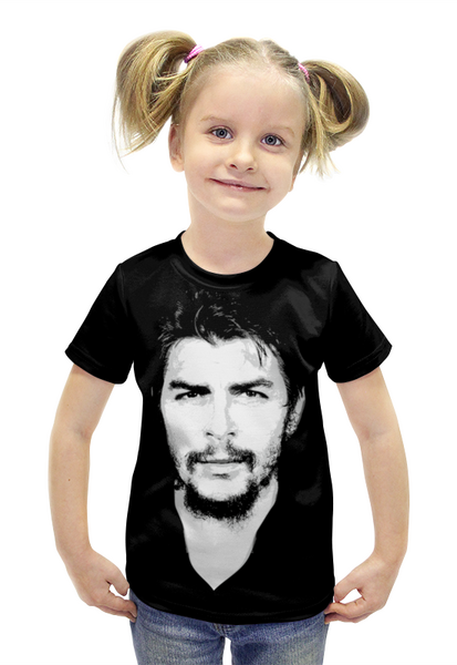 Заказать детскую футболку в Москве. Футболка с полной запечаткой для девочек Че Гевара от Рустам Юсупов - готовые дизайны и нанесение принтов.