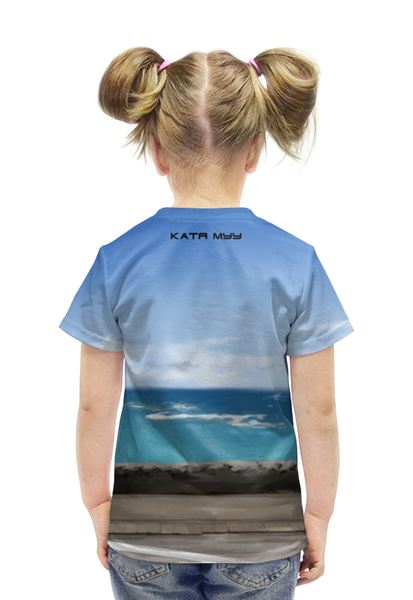Заказать детскую футболку в Москве. Футболка с полной запечаткой для девочек H01Y 6EEK от Катя Муу - готовые дизайны и нанесение принтов.