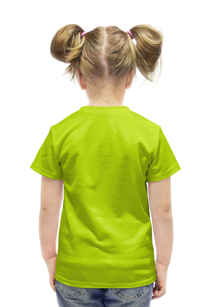 Заказать детскую футболку в Москве. Футболка с полной запечаткой для девочек Гусеница от ПРИНТЫ ПЕЧАТЬ  - готовые дизайны и нанесение принтов.