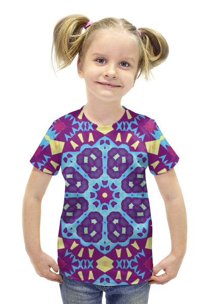 Заказать детскую футболку в Москве. Футболка с полной запечаткой для девочек Echofusion от Vadim Koval - готовые дизайны и нанесение принтов.