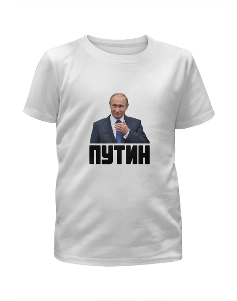 Заказать детскую футболку в Москве. Футболка с полной запечаткой для девочек Putin от THE_NISE  - готовые дизайны и нанесение принтов.