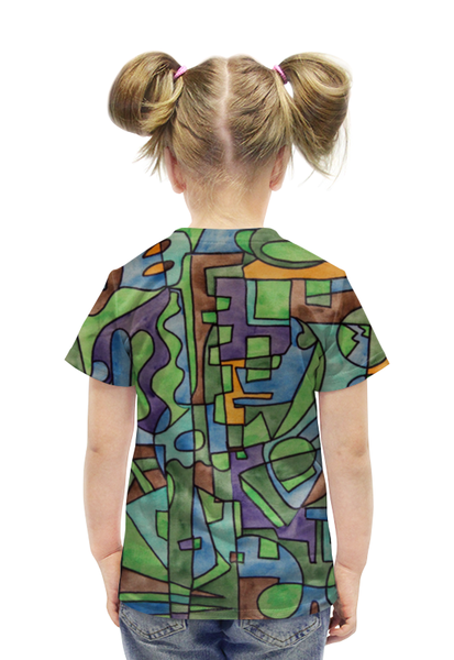 Заказать детскую футболку в Москве. Футболка с полной запечаткой для девочек W`ZZZZCX`90.1 от Vadim Koval - готовые дизайны и нанесение принтов.