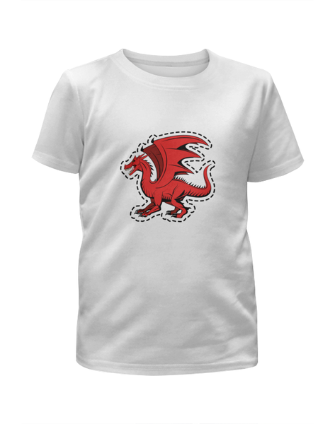 Заказать детскую футболку в Москве. Футболка с полной запечаткой для девочек дракон от THE_NISE  - готовые дизайны и нанесение принтов.