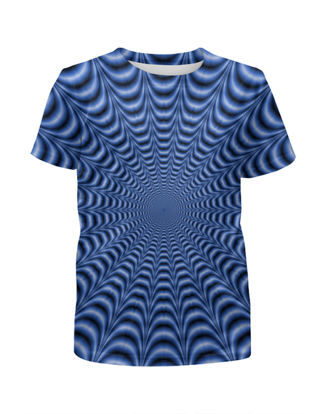Заказать детскую футболку в Москве. Футболка с полной запечаткой для девочек Optical Illusion от Jimmy Flash - готовые дизайны и нанесение принтов.