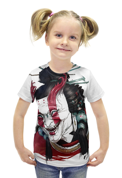 Заказать детскую футболку в Москве. Футболка с полной запечаткой для девочек Шаман от Виктор Гришин - готовые дизайны и нанесение принтов.