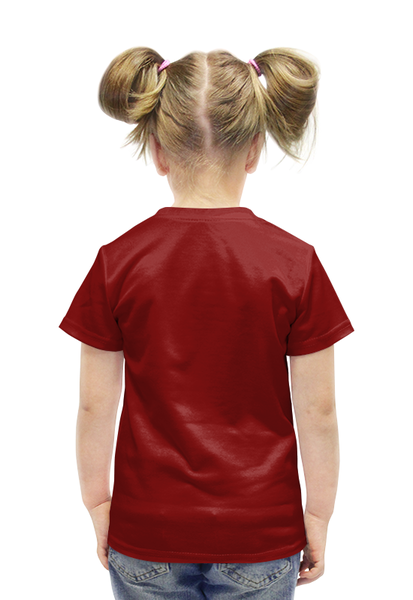 Заказать детскую футболку в Москве. Футболка с полной запечаткой для девочек слоник от Eliza - готовые дизайны и нанесение принтов.