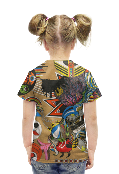 Заказать детскую футболку в Москве. Футболка с полной запечаткой для девочек Chaos от Даниил Шабак - готовые дизайны и нанесение принтов.