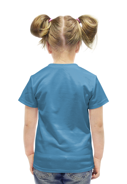 Заказать детскую футболку в Москве. Футболка с полной запечаткой для девочек Горы у озера от THE_NISE  - готовые дизайны и нанесение принтов.