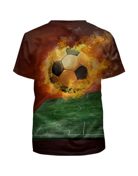 Заказать детскую футболку в Москве. Футболка с полной запечаткой для девочек Футбол от kenny - готовые дизайны и нанесение принтов.