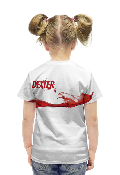 Заказать детскую футболку в Москве. Футболка с полной запечаткой для девочек Dexter от kenny - готовые дизайны и нанесение принтов.