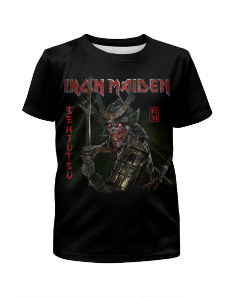 Заказать детскую футболку в Москве. Футболка с полной запечаткой для девочек Iron Maiden от Leichenwagen - готовые дизайны и нанесение принтов.