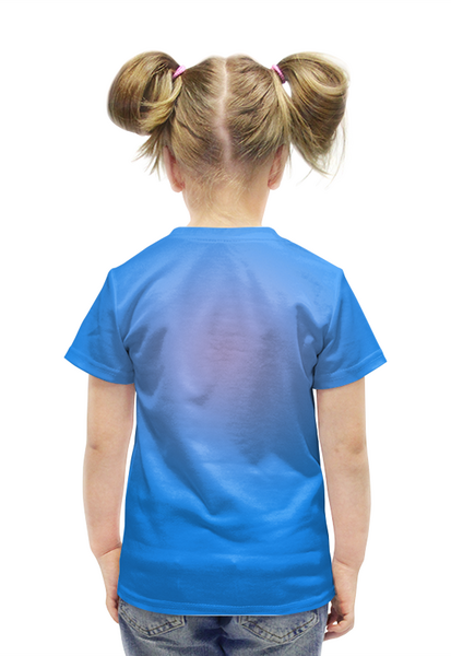 Заказать детскую футболку в Москве. Футболка с полной запечаткой для девочек Единорог  от T-shirt print  - готовые дизайны и нанесение принтов.