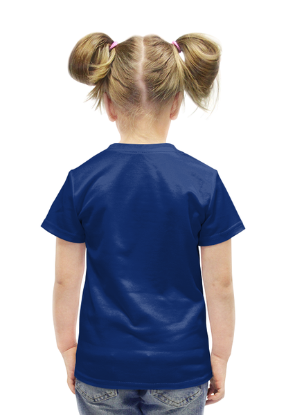Заказать детскую футболку в Москве. Футболка с полной запечаткой для девочек Дельфин от Ирина - готовые дизайны и нанесение принтов.
