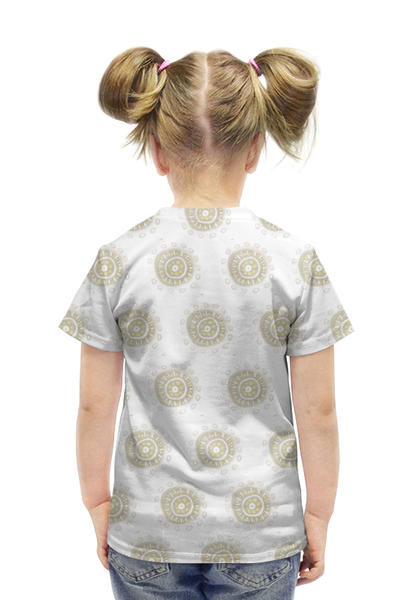 Заказать детскую футболку в Москве. Футболка с полной запечаткой для девочек Круги от helgaen - готовые дизайны и нанесение принтов.