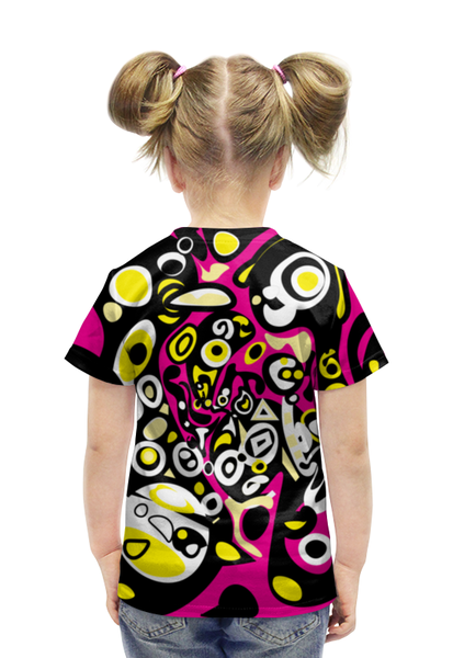 Заказать детскую футболку в Москве. Футболка с полной запечаткой для девочек iommm50233 от Vadim Koval - готовые дизайны и нанесение принтов.
