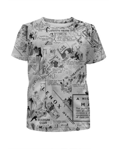 Заказать детскую футболку в Москве. Футболка с полной запечаткой для девочек HARLEM GROOVE от Alexey Maenkov - готовые дизайны и нанесение принтов.