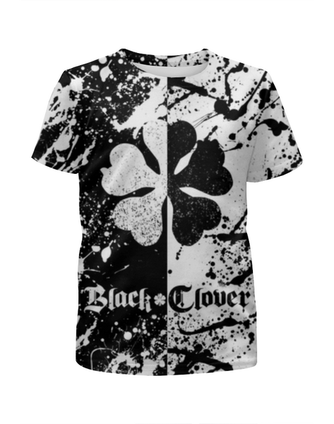 Заказать детскую футболку в Москве. Футболка с полной запечаткой для девочек Black Clover [2] от Карусель Фартуны - готовые дизайны и нанесение принтов.