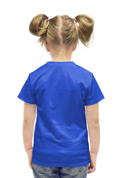 Заказать детскую футболку в Москве. Футболка с полной запечаткой для девочек Коржик от solntse - готовые дизайны и нанесение принтов.