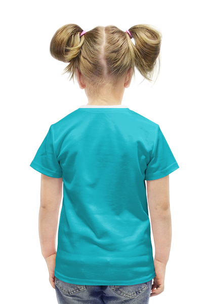 Заказать детскую футболку в Москве. Футболка с полной запечаткой для девочек Горилла от printik - готовые дизайны и нанесение принтов.