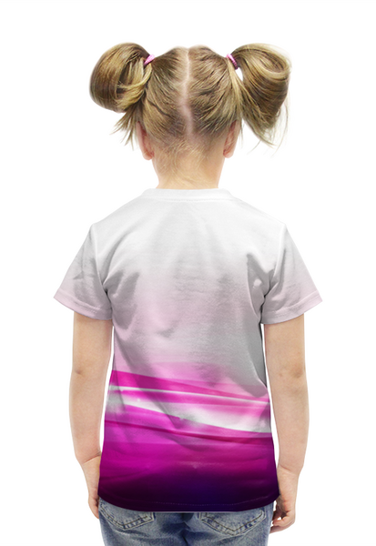 Заказать детскую футболку в Москве. Футболка с полной запечаткой для девочек Marshmello от THE_NISE  - готовые дизайны и нанесение принтов.