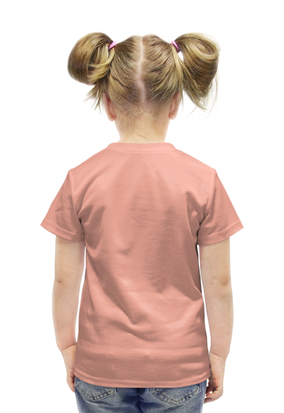 Заказать детскую футболку в Москве. Футболка с полной запечаткой для девочек Ленивец Медитирует от MariYang  - готовые дизайны и нанесение принтов.
