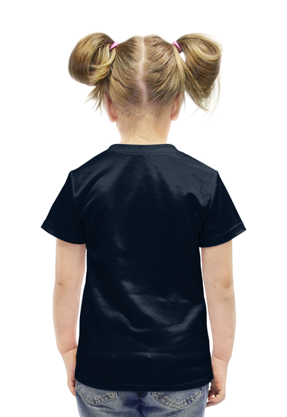 Заказать детскую футболку в Москве. Футболка с полной запечаткой для девочек Три бульдога  от ПРИНТЫ ПЕЧАТЬ  - готовые дизайны и нанесение принтов.