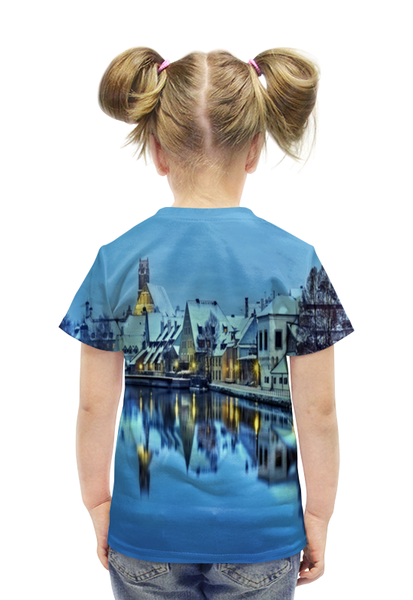 Заказать детскую футболку в Москве. Футболка с полной запечаткой для девочек Германия от THE_NISE  - готовые дизайны и нанесение принтов.