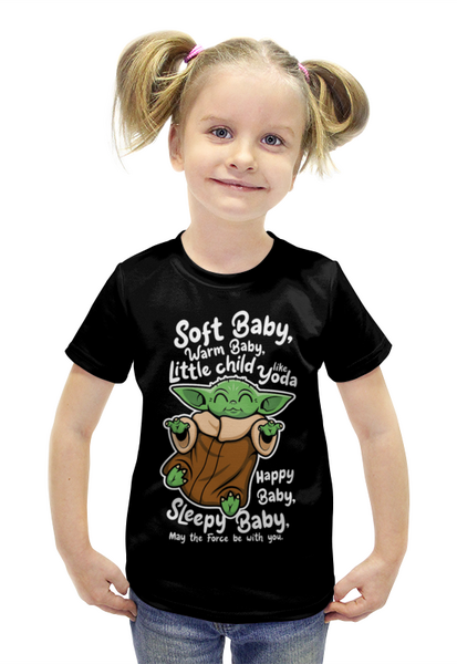 Заказать детскую футболку в Москве. Футболка с полной запечаткой для девочек Милый малыш от T-shirt print  - готовые дизайны и нанесение принтов.