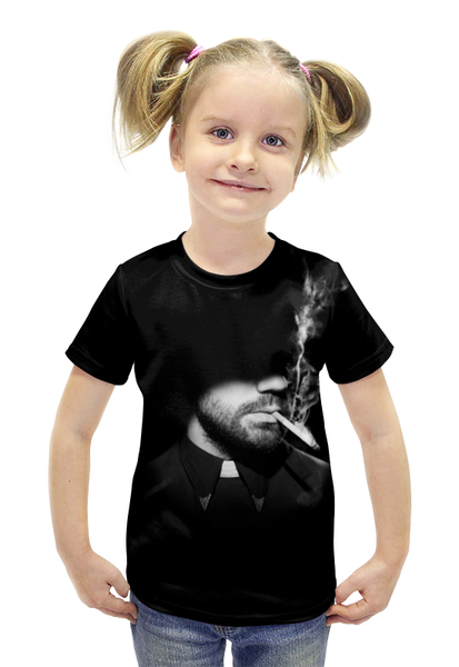 Заказать детскую футболку в Москве. Футболка с полной запечаткой для девочек Пастырь от scoopysmith - готовые дизайны и нанесение принтов.