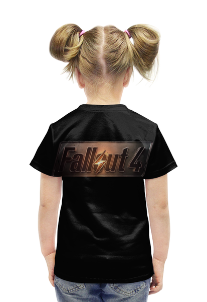 Заказать детскую футболку в Москве. Футболка с полной запечаткой для девочек Fallout 4 от Leichenwagen - готовые дизайны и нанесение принтов.