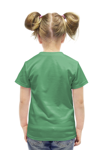 Заказать детскую футболку в Москве. Футболка с полной запечаткой для девочек Закат у озера от THE_NISE  - готовые дизайны и нанесение принтов.