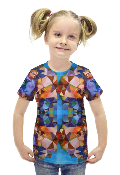Заказать детскую футболку в Москве. Футболка с полной запечаткой для девочек Жеода от anomalica - готовые дизайны и нанесение принтов.