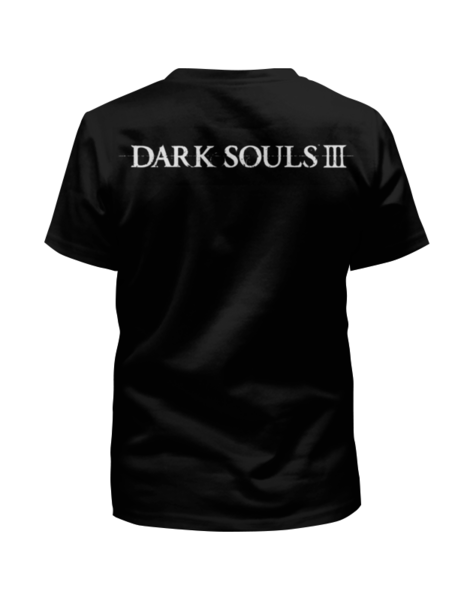 Заказать детскую футболку в Москве. Футболка с полной запечаткой для девочек Dark Souls 3 от game-fan - готовые дизайны и нанесение принтов.