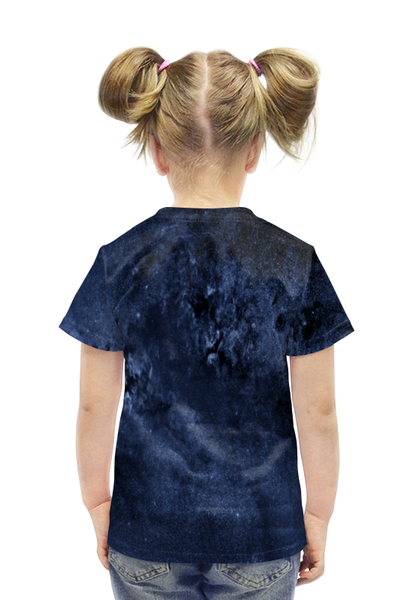 Заказать детскую футболку в Москве. Футболка с полной запечаткой для девочек Звезды в небе от THE_NISE  - готовые дизайны и нанесение принтов.