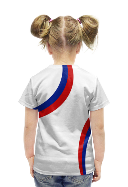 Заказать детскую футболку в Москве. Футболка с полной запечаткой для девочек   Герб России от THE_NISE  - готовые дизайны и нанесение принтов.
