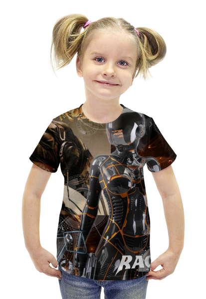 Заказать детскую футболку в Москве. Футболка с полной запечаткой для девочек Rage Art от Aleksey Rovensky - готовые дизайны и нанесение принтов.