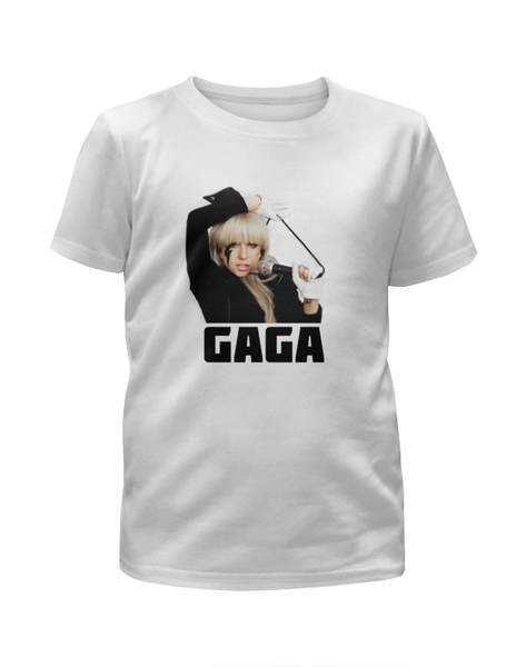 Заказать детскую футболку в Москве. Футболка с полной запечаткой для девочек  Lady Gaga от THE_NISE  - готовые дизайны и нанесение принтов.