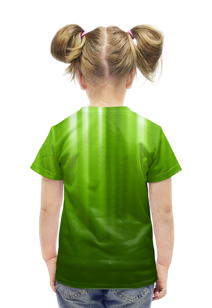 Заказать детскую футболку в Москве. Футболка с полной запечаткой для девочек Взгляд тигра от Виктор Гришин - готовые дизайны и нанесение принтов.