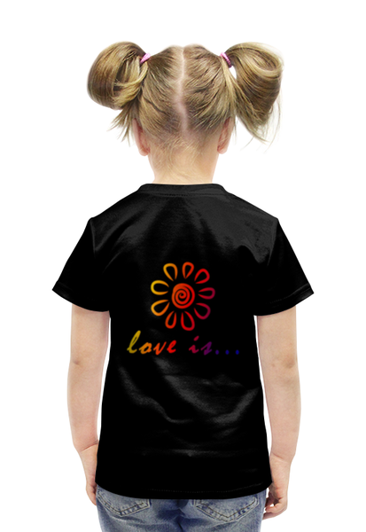 Заказать детскую футболку в Москве. Футболка с полной запечаткой для девочек Любовь от Andrew Zaycev - готовые дизайны и нанесение принтов.