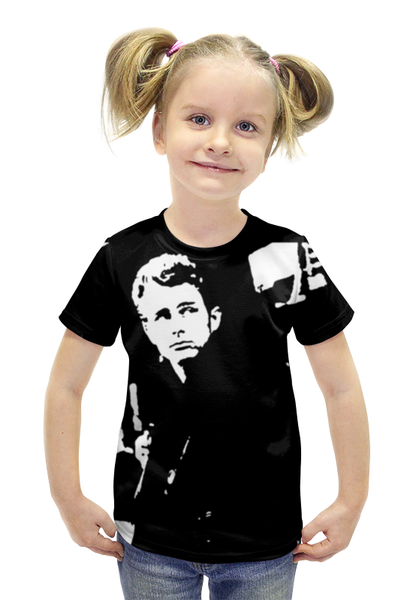 Заказать детскую футболку в Москве. Футболка с полной запечаткой для девочек Джеймс Дин James Dean от James Dean - готовые дизайны и нанесение принтов.