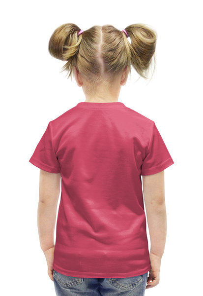 Заказать детскую футболку в Москве. Футболка с полной запечаткой для девочек Girl Skull от Leichenwagen - готовые дизайны и нанесение принтов.